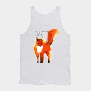 I Am Not Tamed - Fox Art Tank Top